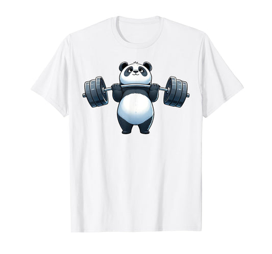 Panda Weightlifting Fitness Gym Training Bodybuilding T-Shirt