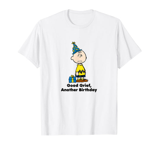 Peanuts - Charlie Brown - Good Grief Another Birthday T-Shirt