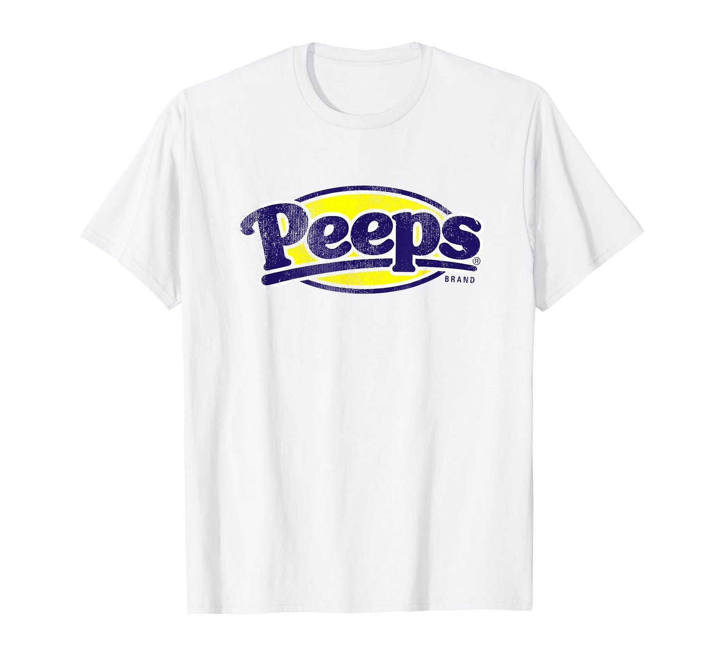Peeps Easter Classic Distressed Peeps Brand Logo T-Shirt