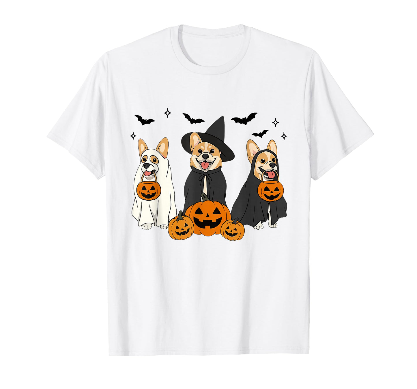 Witch Corgi Halloween Corgi Ghost Corgi Dog Mom Dog Lover T-Shirt