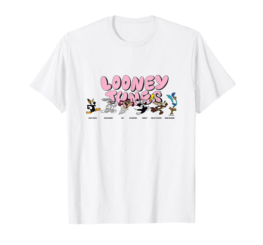 Looney Tunes Classic Characters Chasing Each Other Vintage T-Shirt