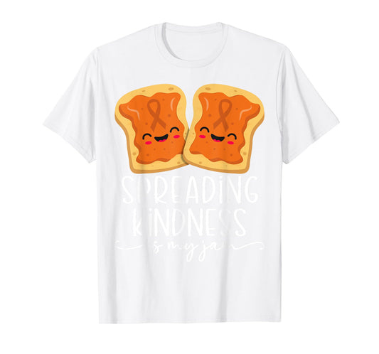 Spreading Kindness is My Jam Orange Unity Day Anti Bullying T-Shirt