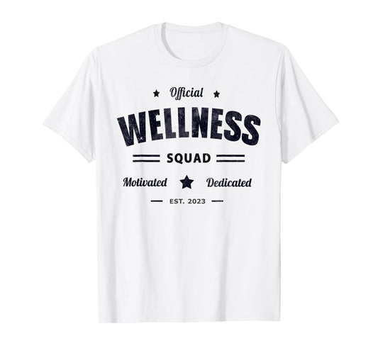 Official WELLNESS SQUAD P.E Motivated Health Trainer Rocks T-Shirt