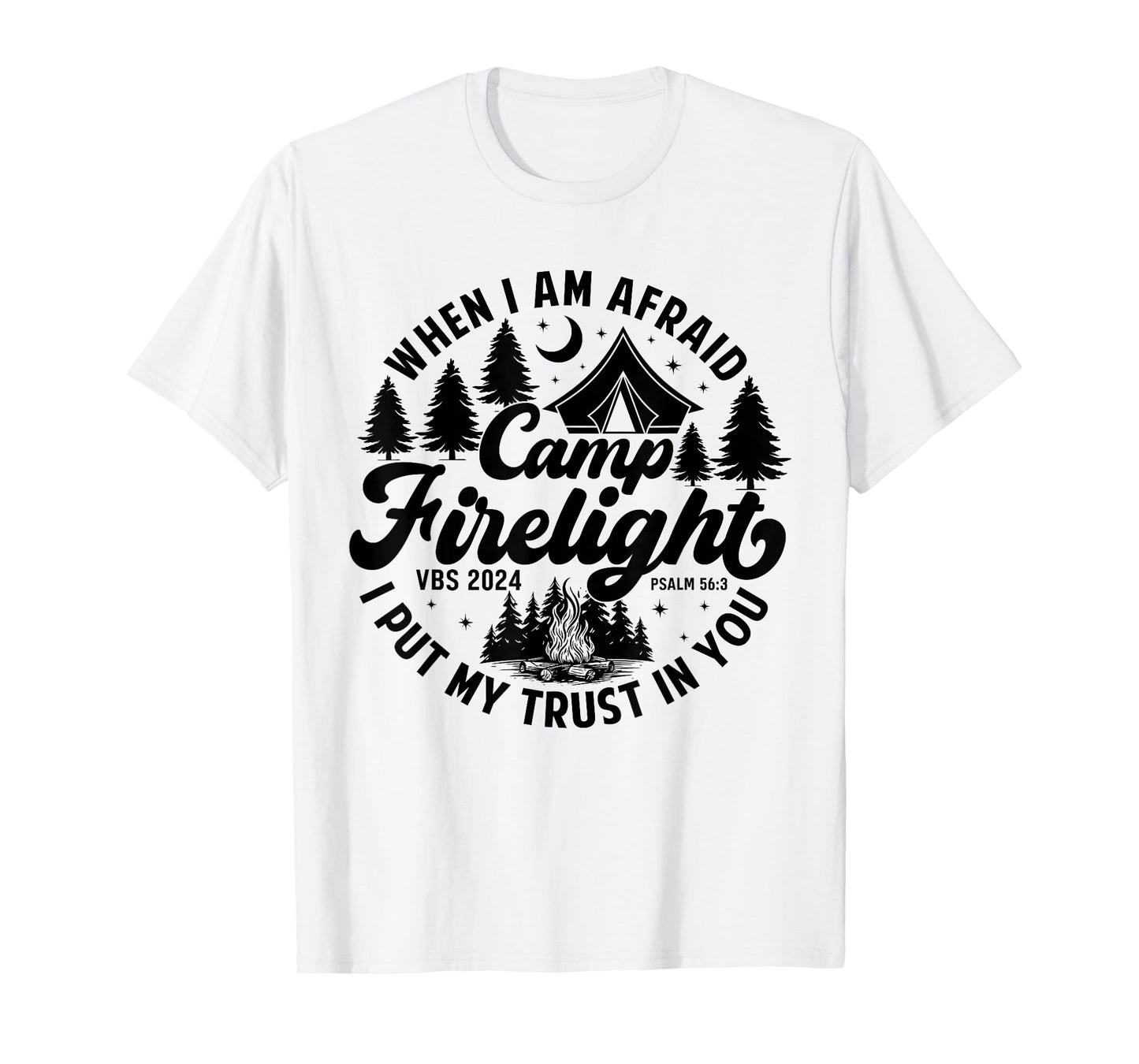 Camp Firelight Vacation Bible School VBS 2024 Christian Camp T-Shirt