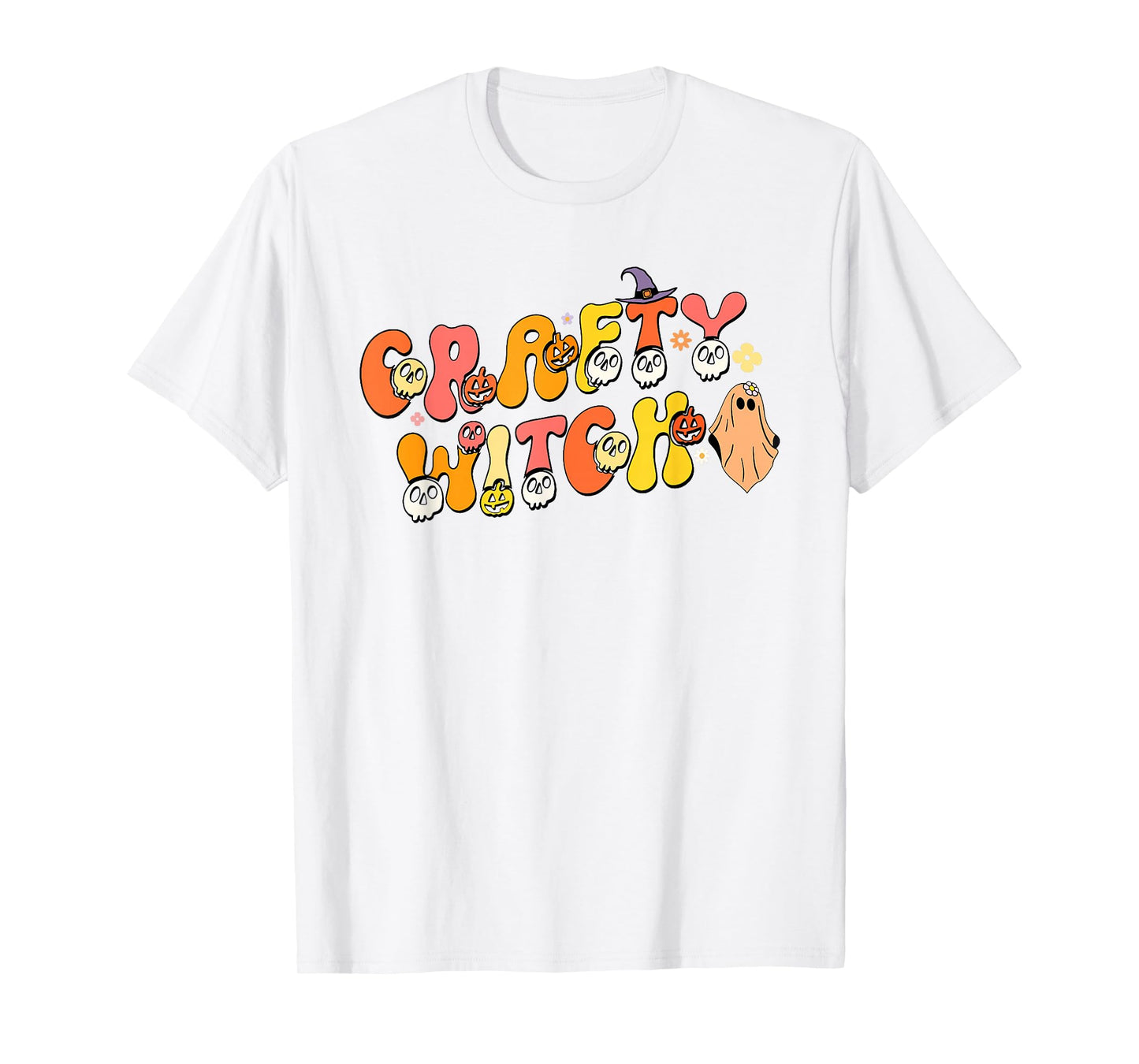 Crafty Witch Halloween Ghost T-Shirt