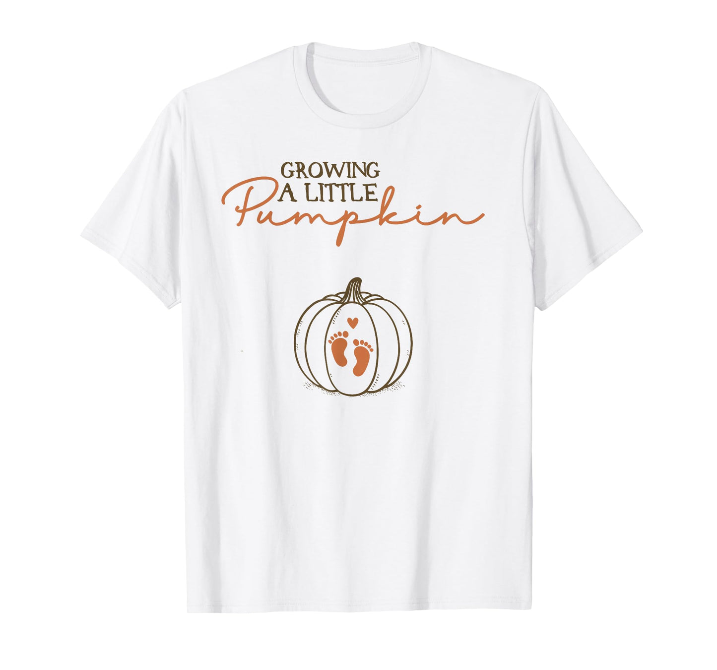 Growing A Little Pumpkin - Funny Pregnancy Halloween T-Shirt
