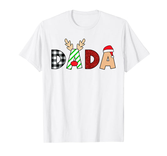 Dada Santa Christmas Family Matching Pajamas Mama Xmas T-Shirt