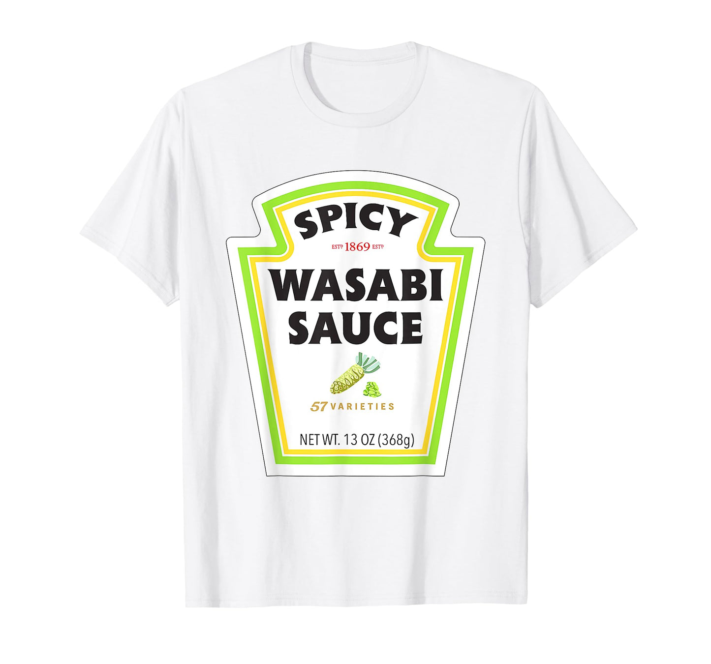 Spicy Wasabi Sauce Halloween Costume Matching Couples Group T-Shirt