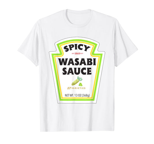 Spicy Wasabi Sauce Halloween Costume Matching Couples Group T-Shirt