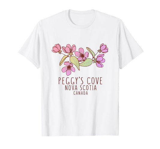 Peggy's Cove Nova Scotia Canada Wildflowers T-Shirt