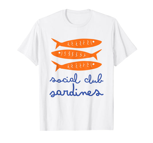 vintage sardine social club chinoiserie, Summer sardine vibe T-Shirt