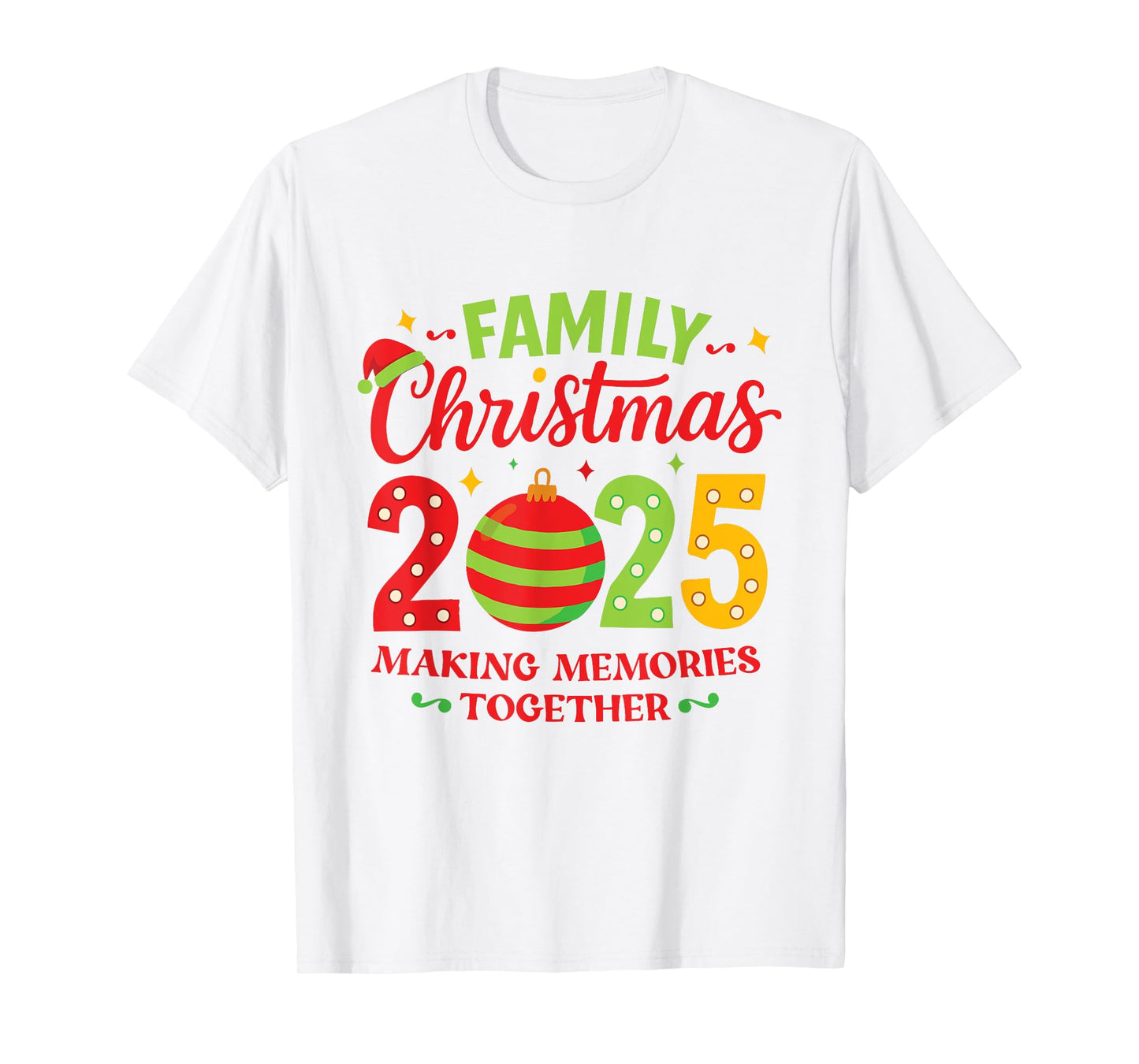 Family Christmas 2025 Group Matching Squad Funny Santa Elf T-Shirt
