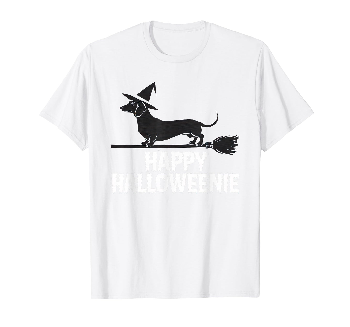 Happy Halloweenie Tshirt Women Men Wiener Monster Party T-Shirt