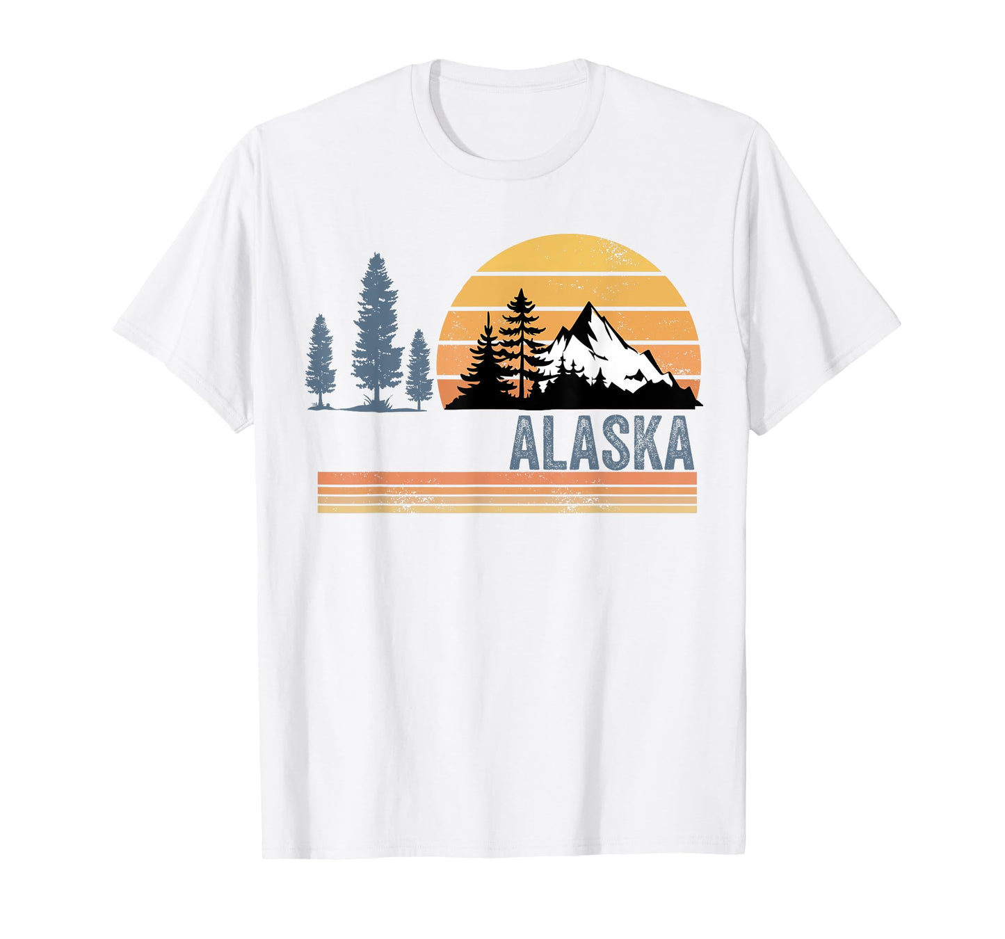 Alaska Souvenir Alaskan Vacation Vintage Travel Men Women T-Shirt