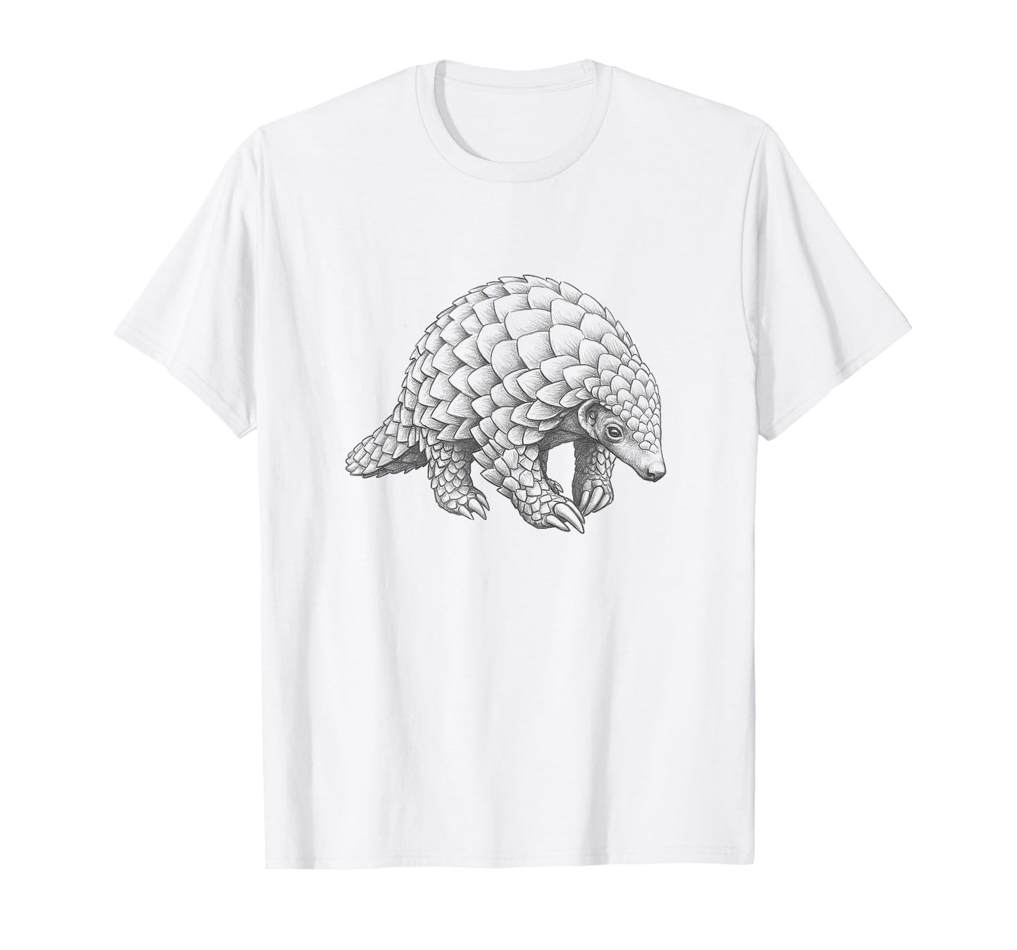 Vintage Pangolin Drawing Art Design T-Shirt