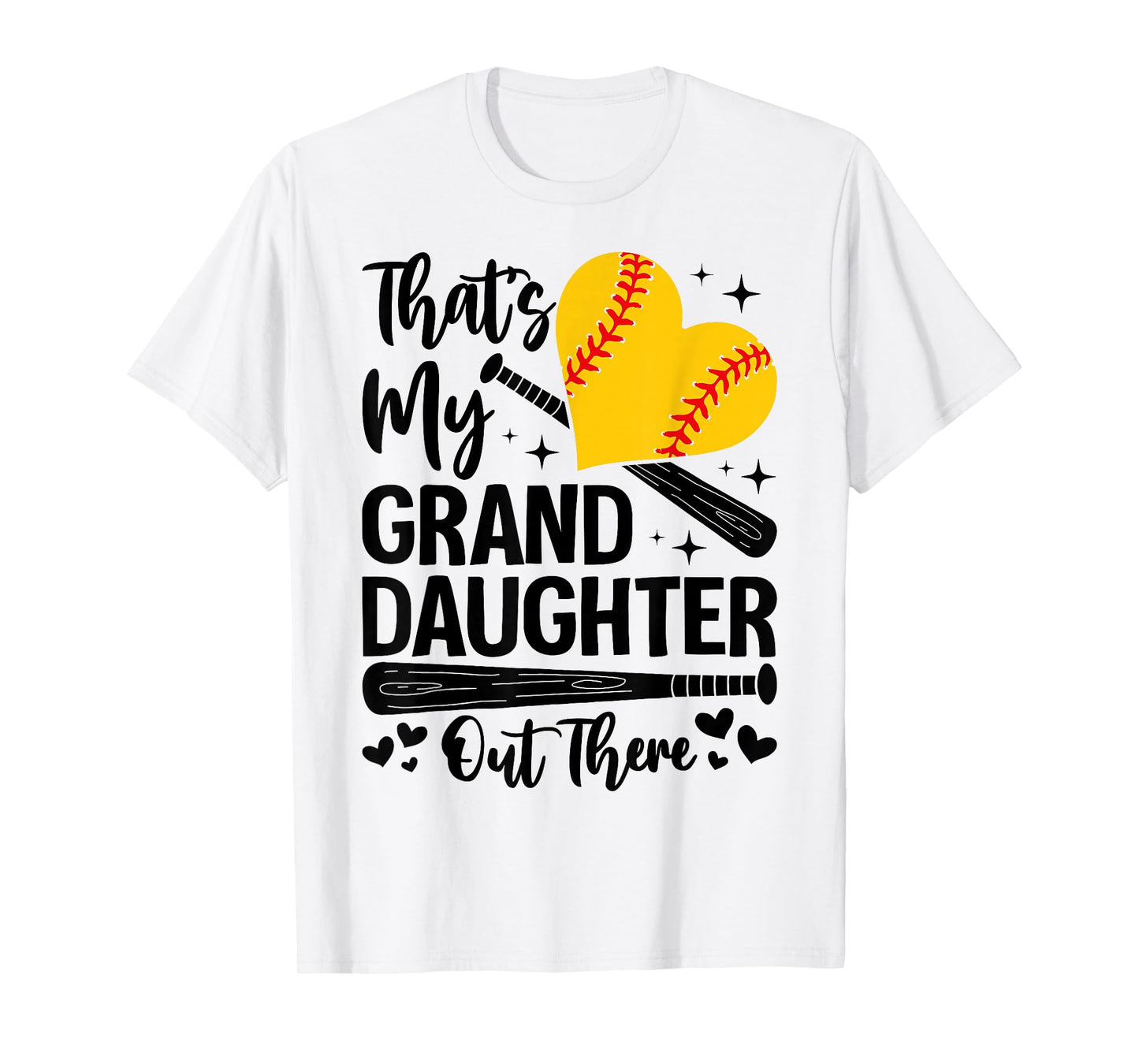 That's My Granddaughter Out There Softball Grandma Grandpa T-Shirt