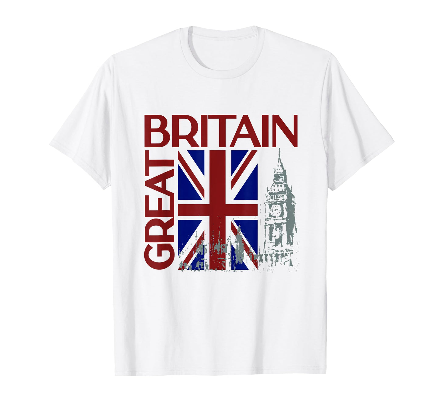 Great Britain England British Union Jack Flag Vintage T-Shirt