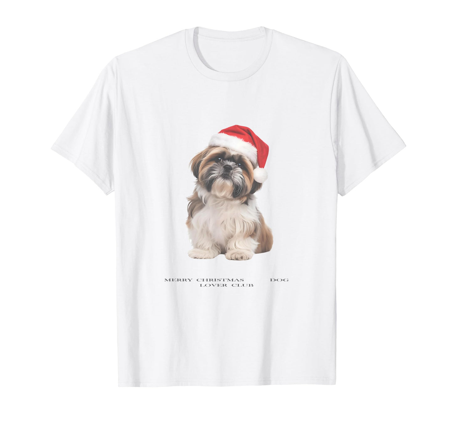 Shih Tzu Christmas Dog Vintage T-Shirt