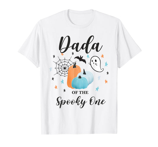 Dada of Spooky One First Birthday Blue Pumpkin Halloween 1 T-Shirt