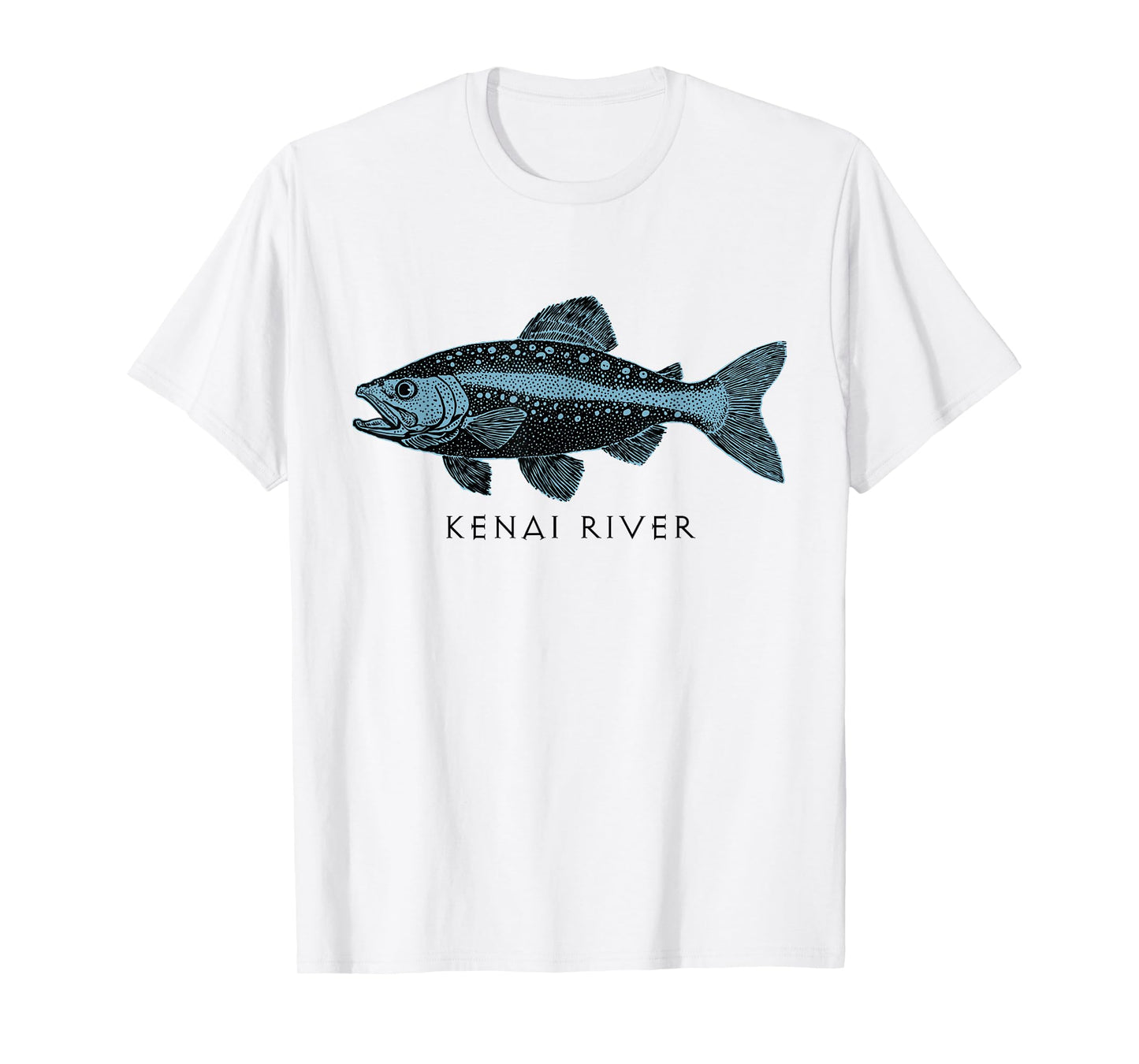 Kenai River Alaska Salmon Fish Art Fishing Kenai Peninsula T-Shirt