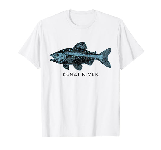 Kenai River Alaska Salmon Fish Art Fishing Kenai Peninsula T-Shirt