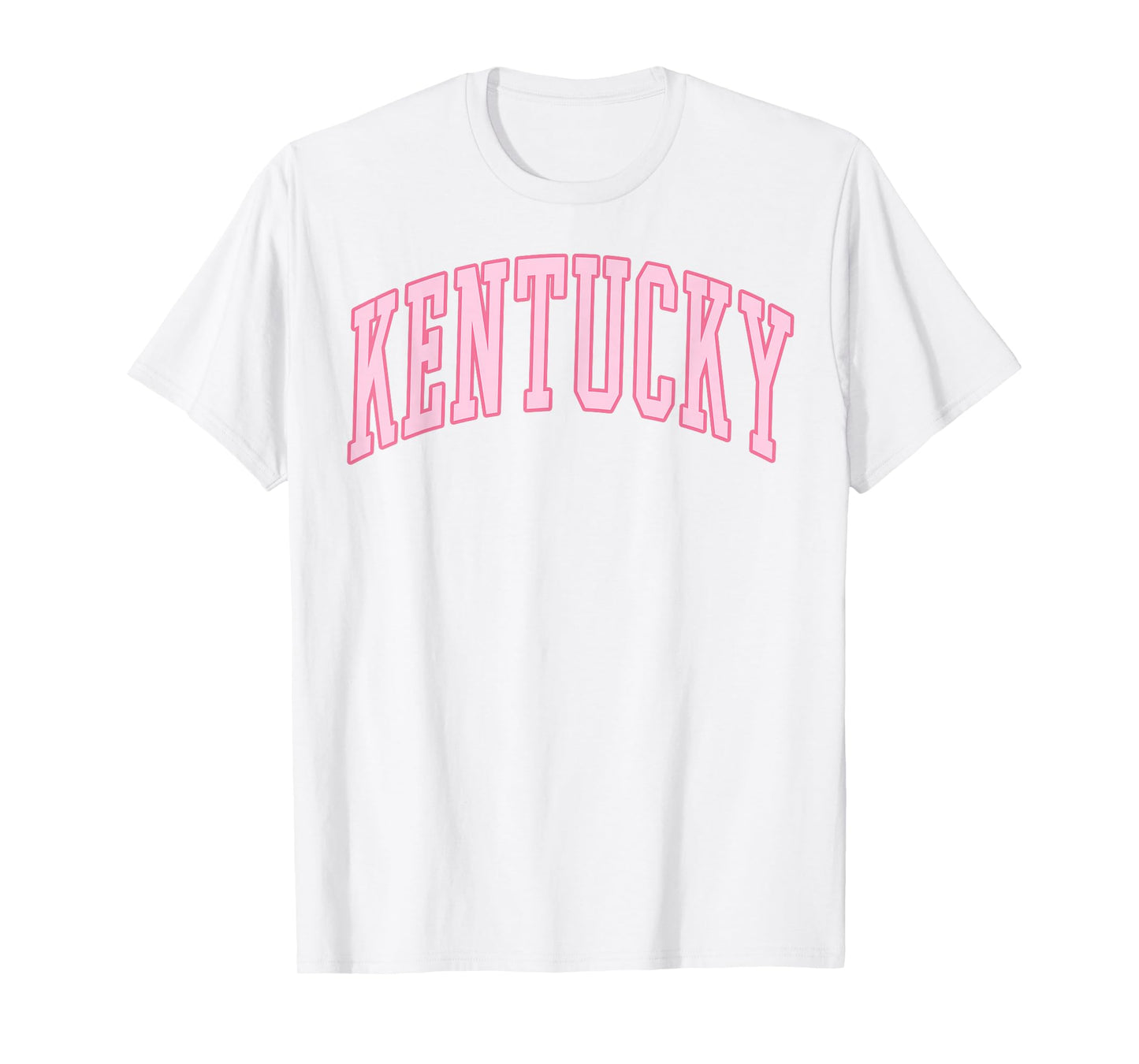 Kentucky Vintage Preppy Varsity Pink Sports T-Shirt