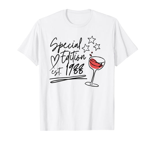Year Of Birth 1988 Birthday Design Vintage Born In 1988 T-Shirt