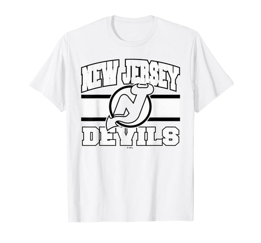 New Jersey Devils Stripe Red Officially Licensed T-Shirt