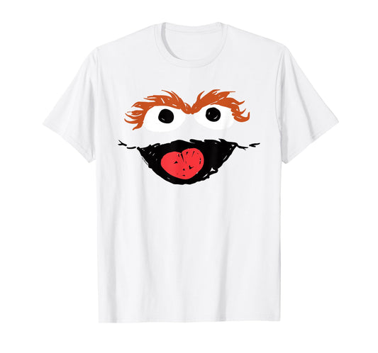 Sesame Street Oscar Crayon Sketch Halloween Costume T-Shirt