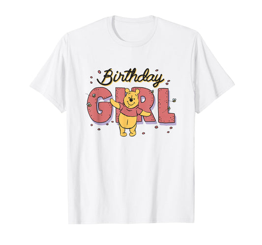 Disney Winnie the Pooh Birthday Girl Buzzing Bees T-Shirt