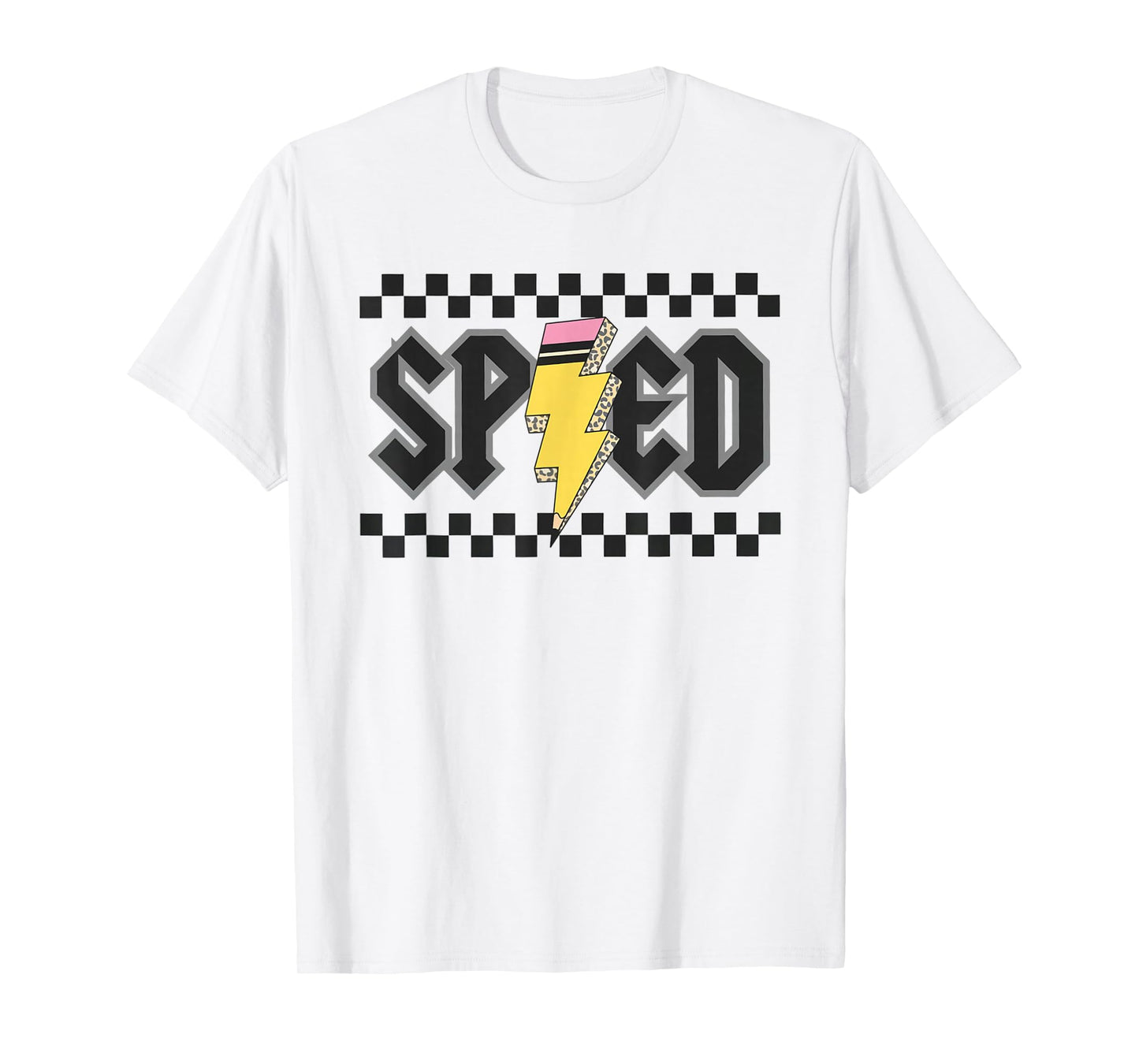 Retro SPED Teacher Pencil Lightning Bolt Back To School T-Shirt