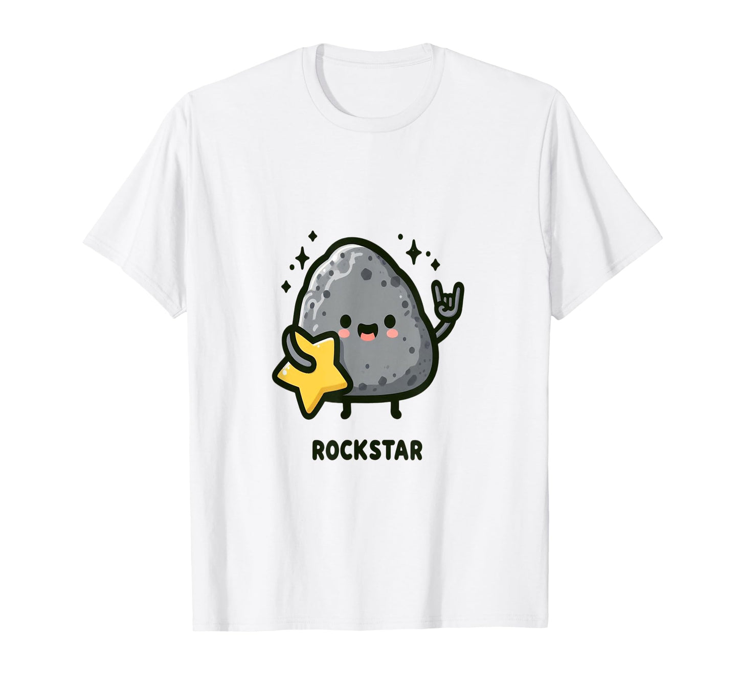 Rock Star Funny Word Games Cute Wordplay Graphic Lover T-Shirt