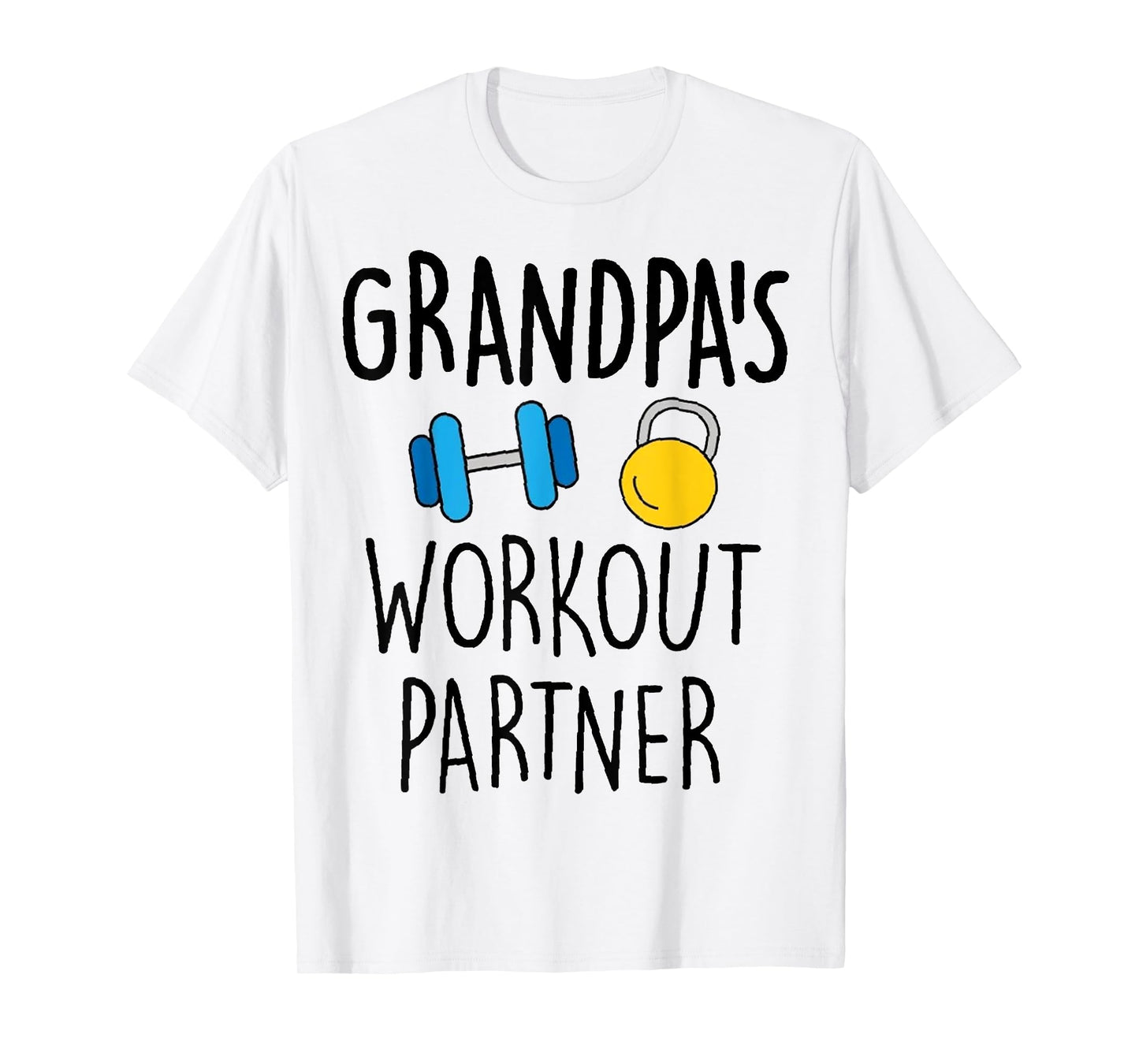 Grandpa's Workout Partner Gym Baby Funny T-Shirt