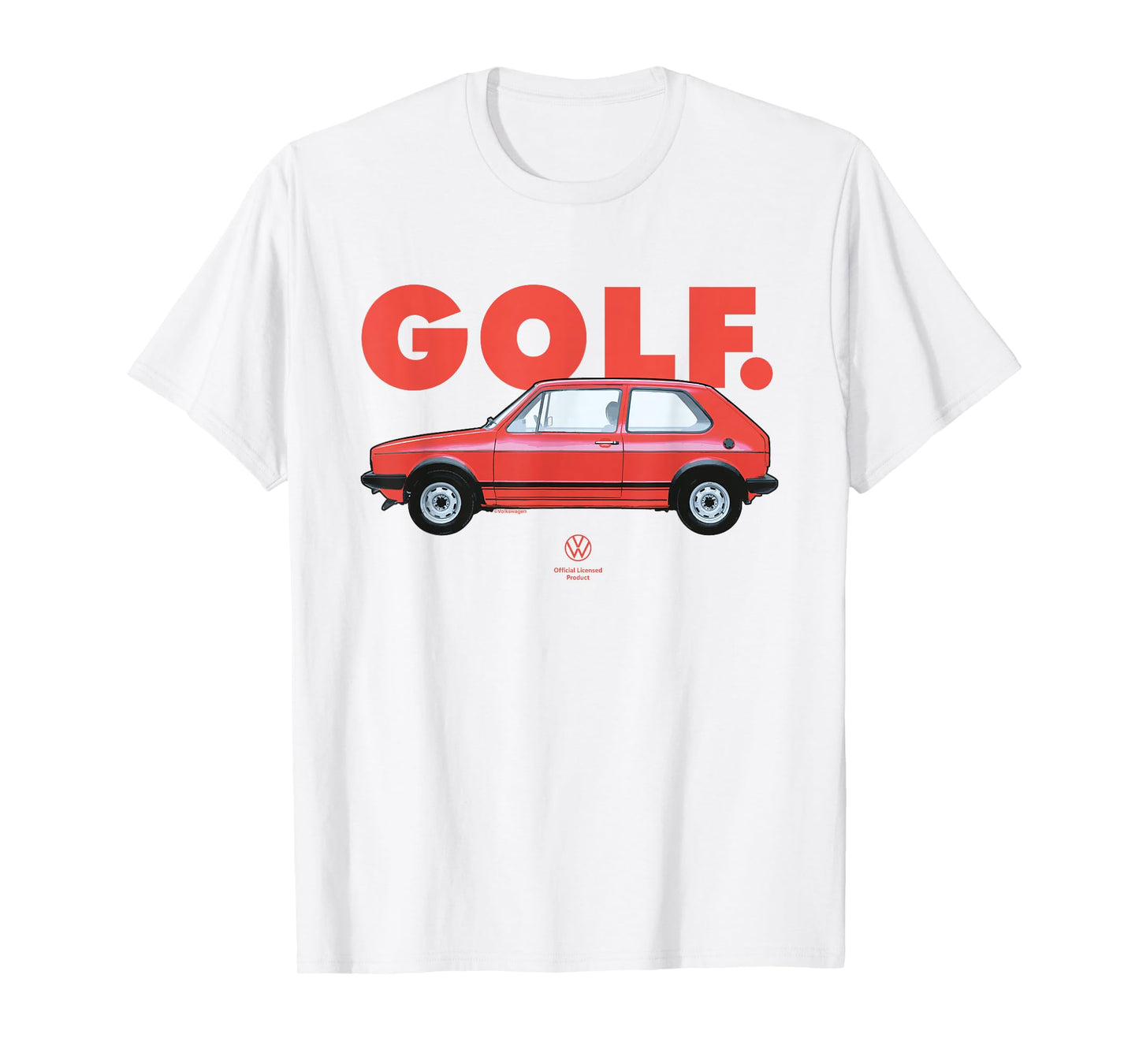 Volkswagen Golf GTI Mk1 Red Retro T-Shirt
