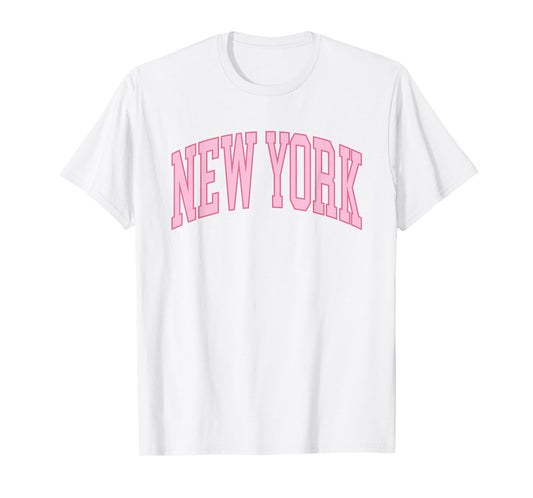 Retro New York souvenir pink preppy throwback classic T-Shirt