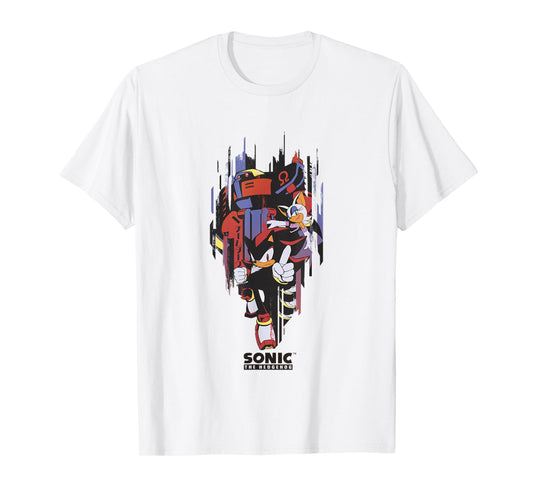 Sonic The Hedgehog Omega Rouge & Shadow Teamup T-Shirt