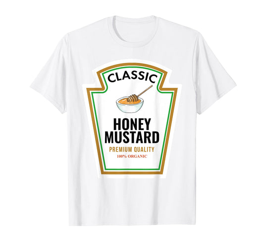 Classic Honey Mustard Label Design Organic Condiment Lover T-Shirt