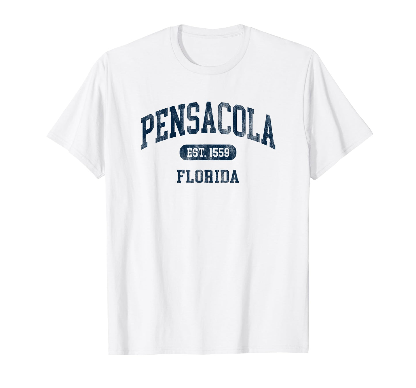 Vintage Pensacola FL Est 1559 Retro Preppy Throwback Mens T-Shirt