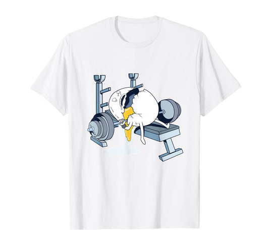 Egg Workout Accident T-Shirt Fun Gym And Diet Shirt Lifting T-Shirt