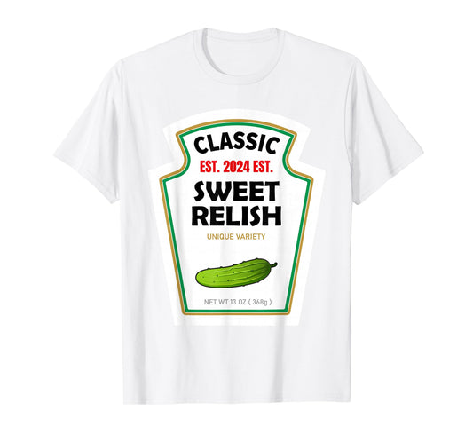Sweet Relish DIY Halloween Costume Condiment Green Pickle T-Shirt