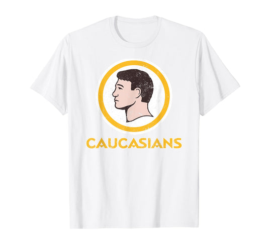 Caucasians Funny Vintage Caucasians Pride T-Shirt