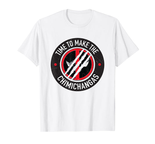 Marvel Deadpool & Wolverine Time To Make Chimichangas Logo T-Shirt