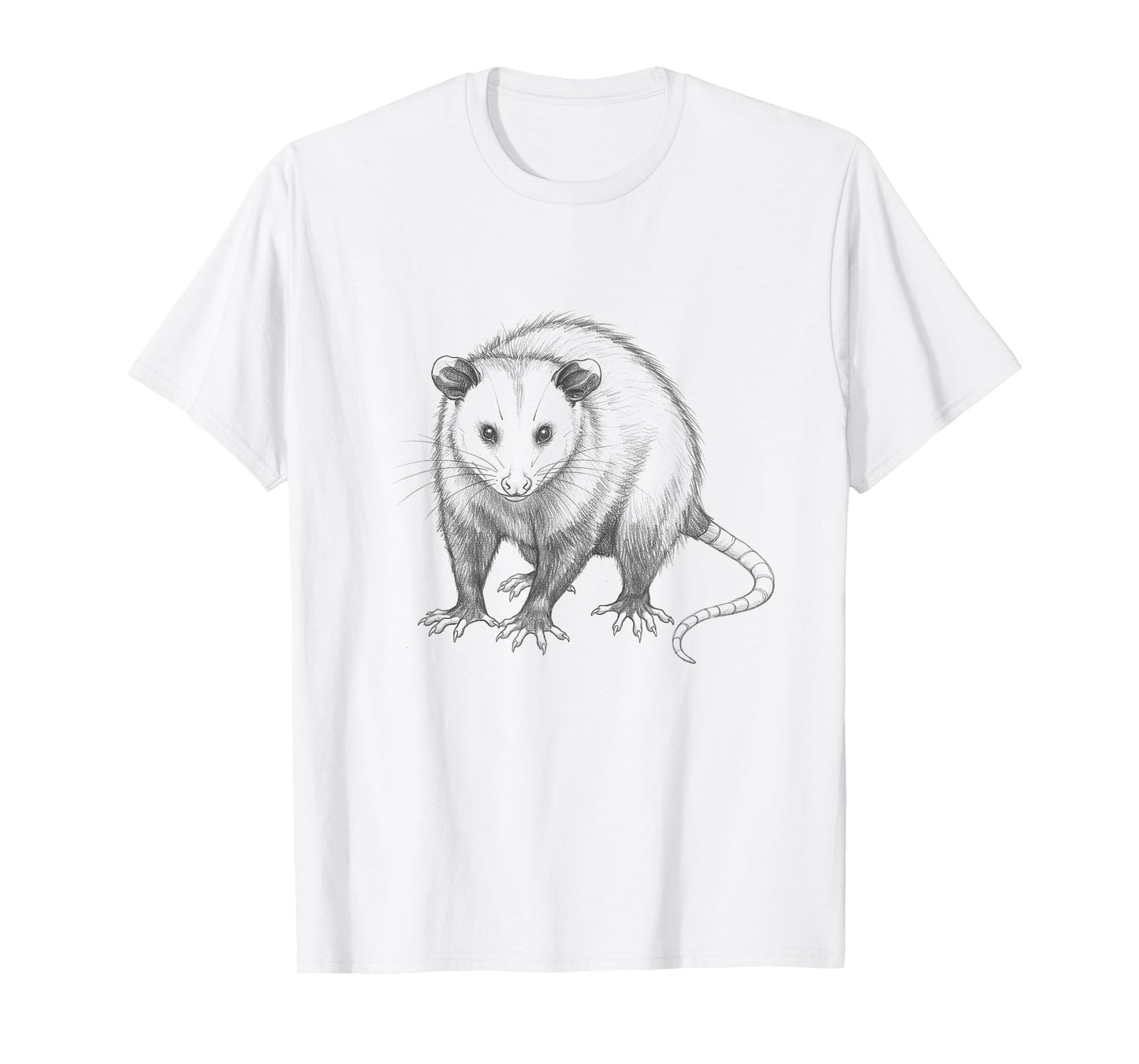 Vintage Opossum Drawing Art Design T-Shirt