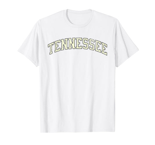 Vintage Tennessee Varsity Orange Distressed print T-Shirt