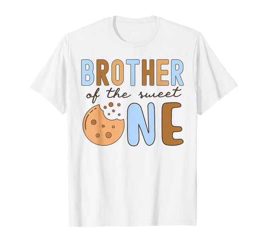 Brother Of The Sweet One Cookies and Milk Birthday Family T-Shirt
