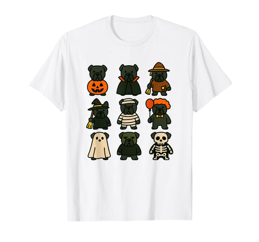 Cane Corso Halloween Costume Funny Scary Dog Ghost Witch T-Shirt