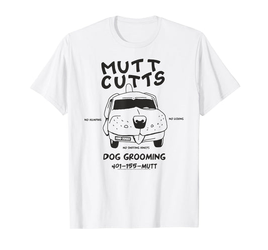 Dumb and Dumber Mutt Cutts Dog Grooming Funny Movie T-Shirt