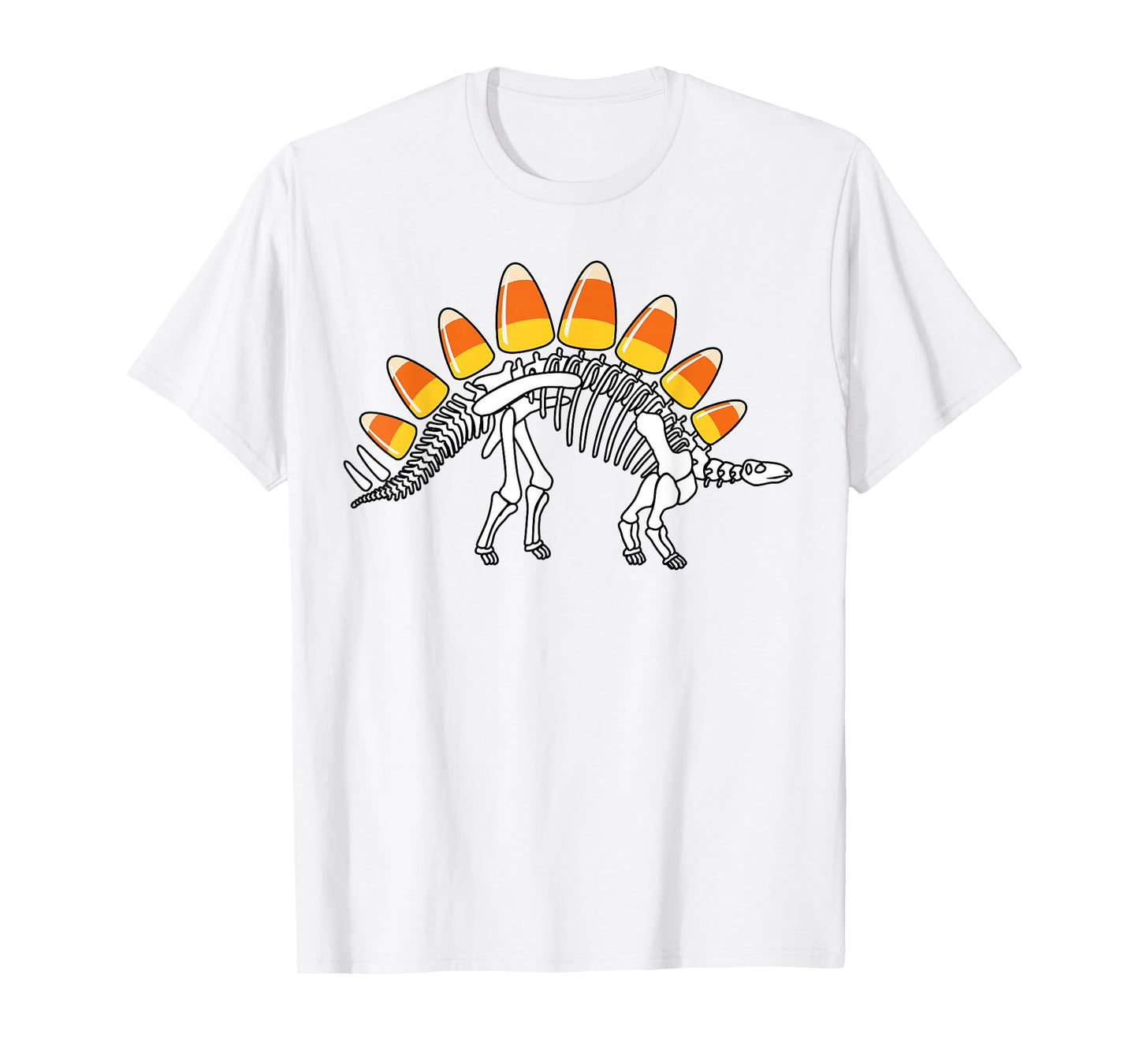 Funny Candysaurus Candy Corn Dinosaur Boys Halloween Kids T-Shirt