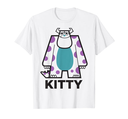 Disney Pixar Monsters, Inc. Sulley Kitty Big Portrait & Logo T-Shirt