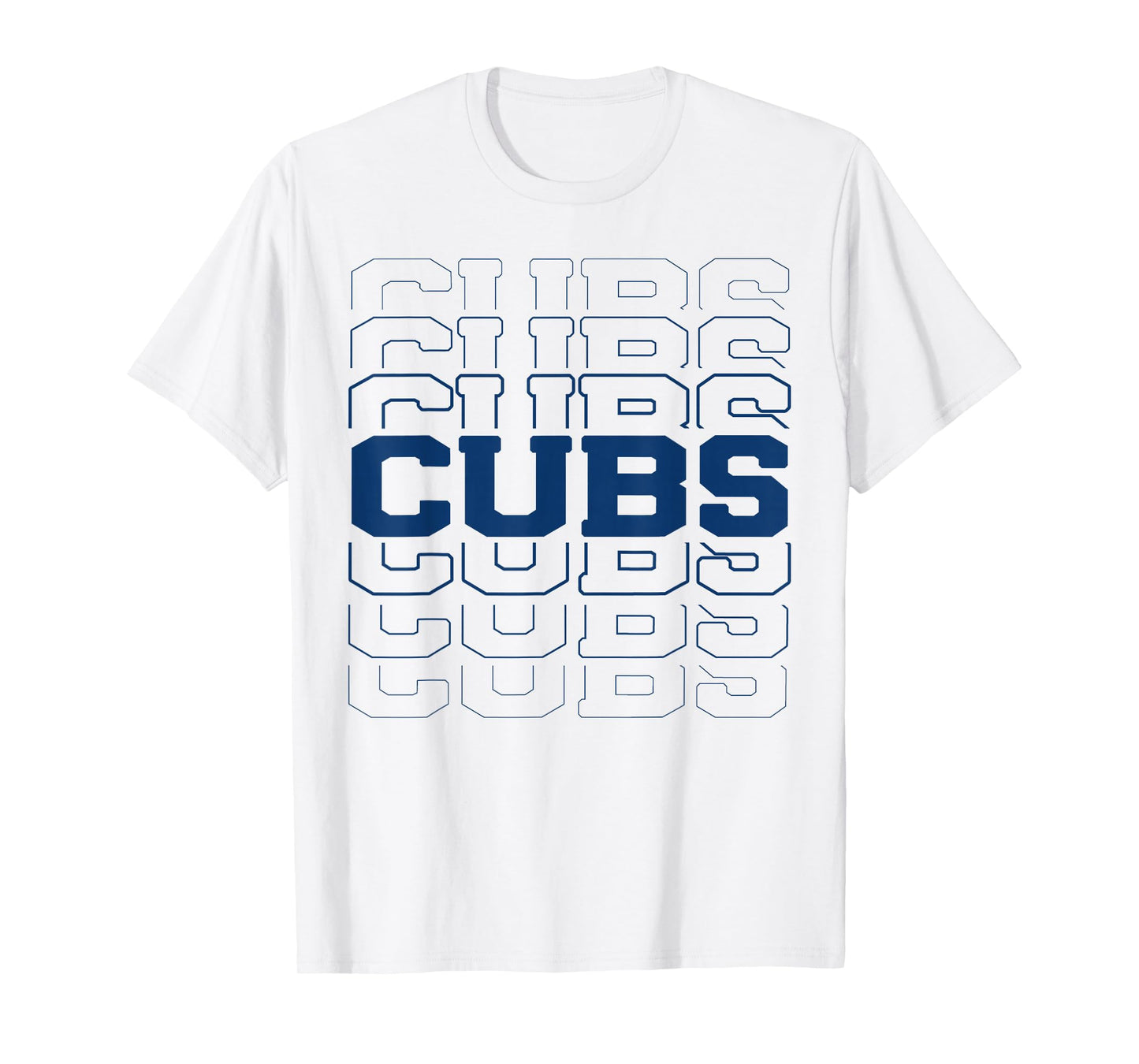 White Vintage Cubs Name Retro Design for Men Women and Kids T-Shirt